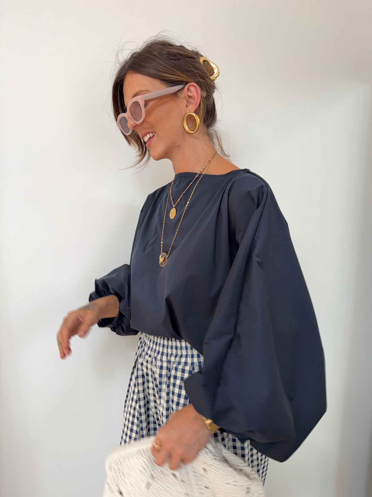 Blouse Elia - bleu marine