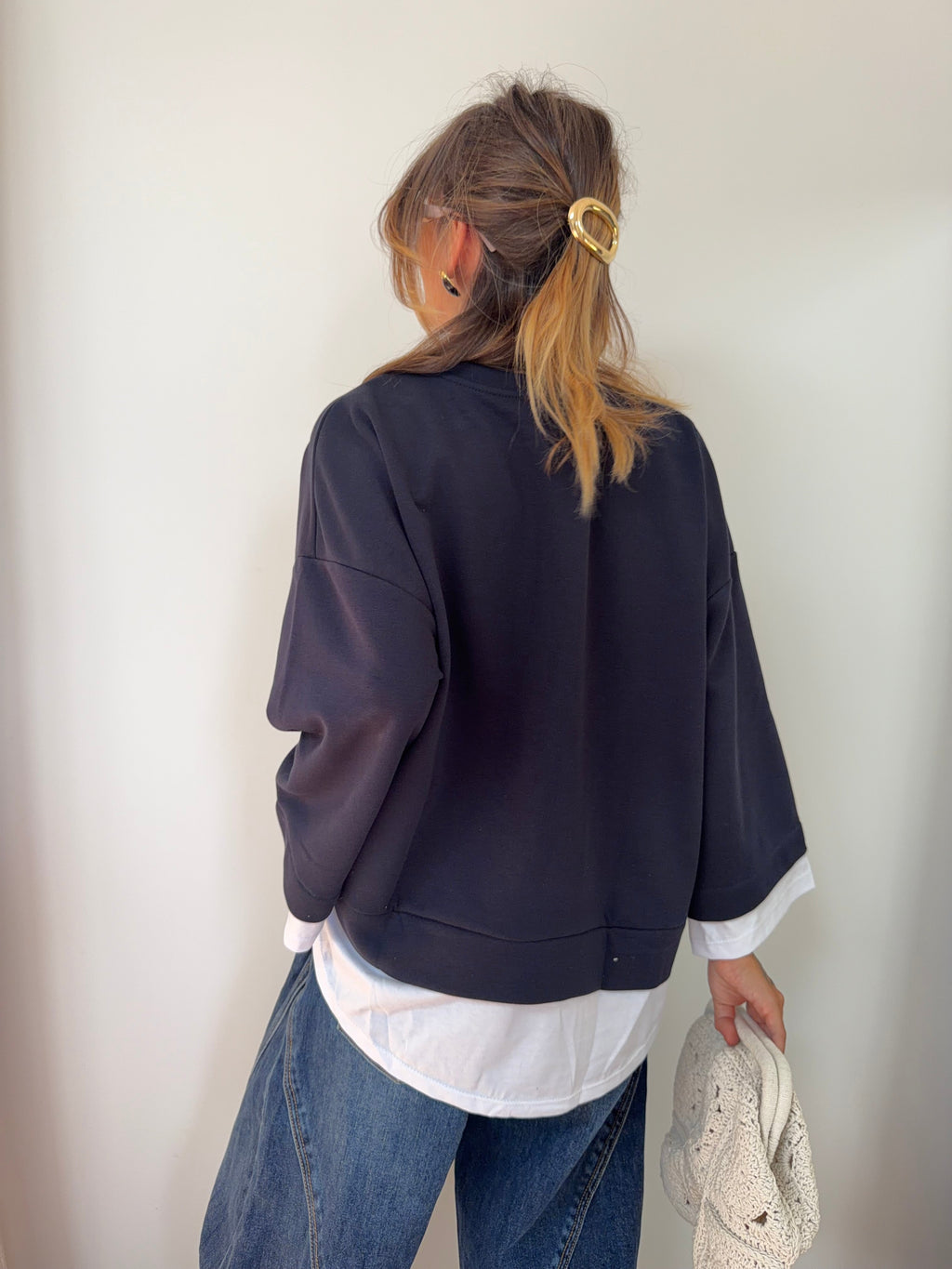Double t-shirt - bleu