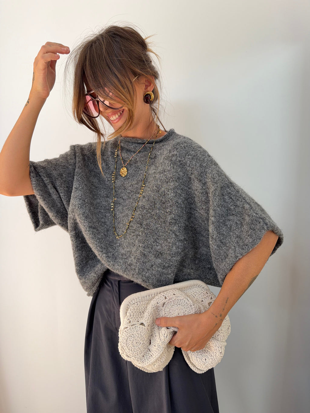 Pull Paris - gris foncé