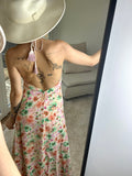 ROBE FLEURI PASTEL - DOS NU